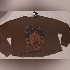 Legendary Rootz Black History Month Brown cropped sweatshirt multiple sizes